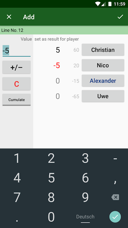 Simple Score Sheet Screenshot 2 