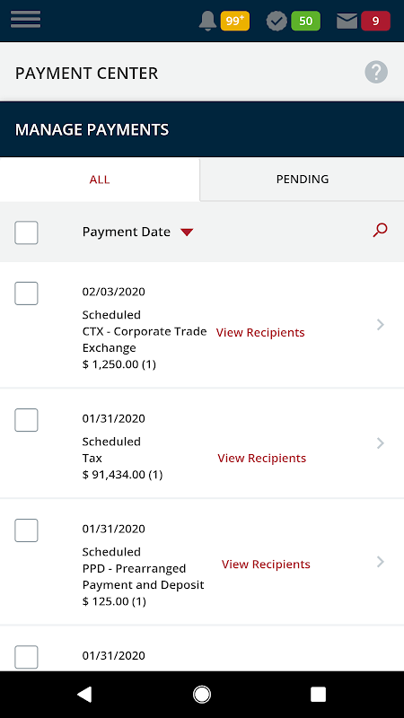 Flagstar Bank Treasury Access Screenshot 1 