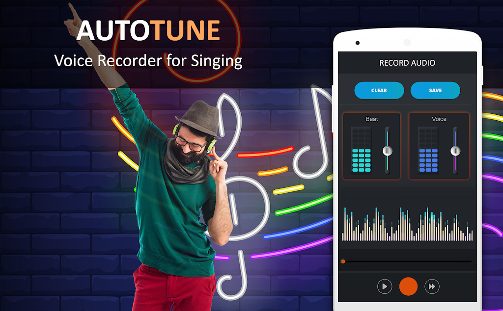 AutoTune – Voice Recorder for Screenshot 1 