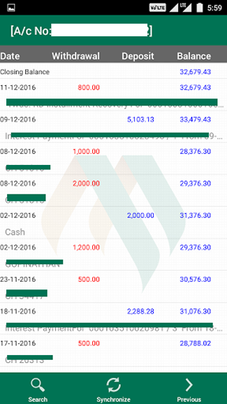 MCUBank e-Passbook Screenshot 3