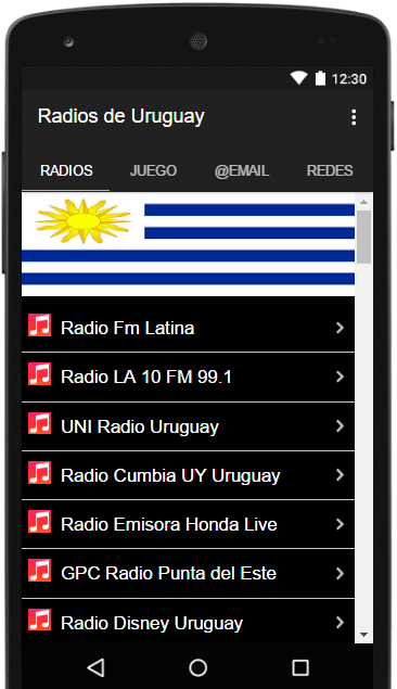 Radios Emisoras del Uruguay FM Screenshot 1 