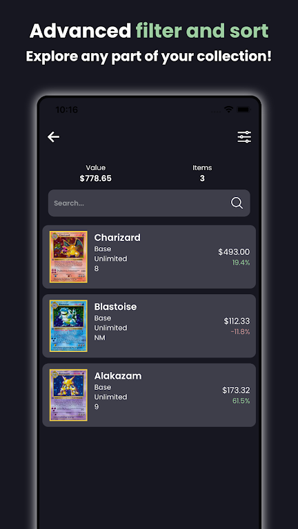 TCG Portfolio - Card Price App Mod Screenshot 4