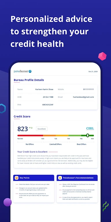 CreditScore, CreditCard, Loans Screenshot 3