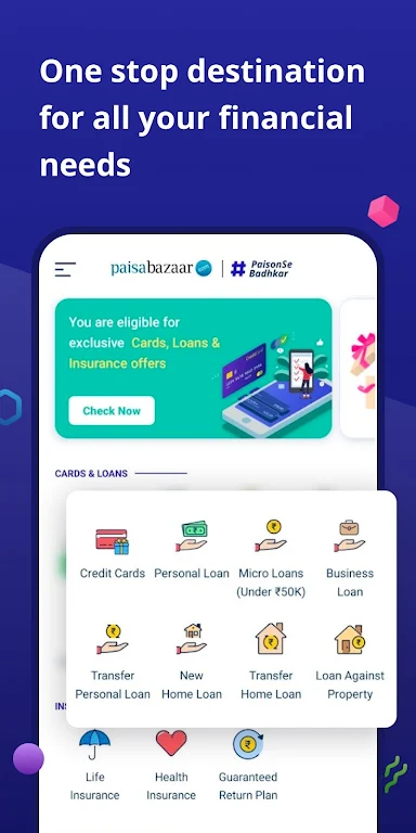 CreditScore, CreditCard, Loans Screenshot 1 