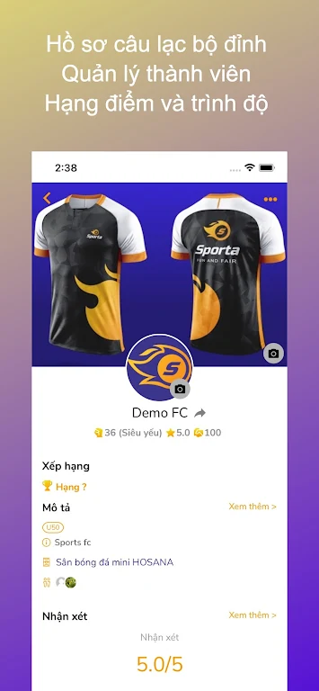 Sporta - Cộng đồng bóng đá Screenshot 4 