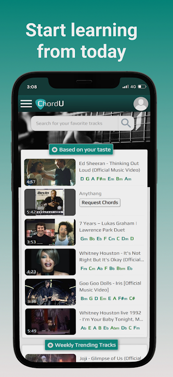 ChordU - get chords & notes Screenshot 1 