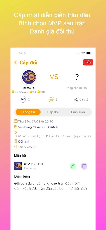 Sporta - Cộng đồng bóng đá Screenshot 3