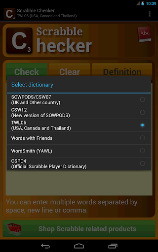 Scrabble Checker Screenshot 1