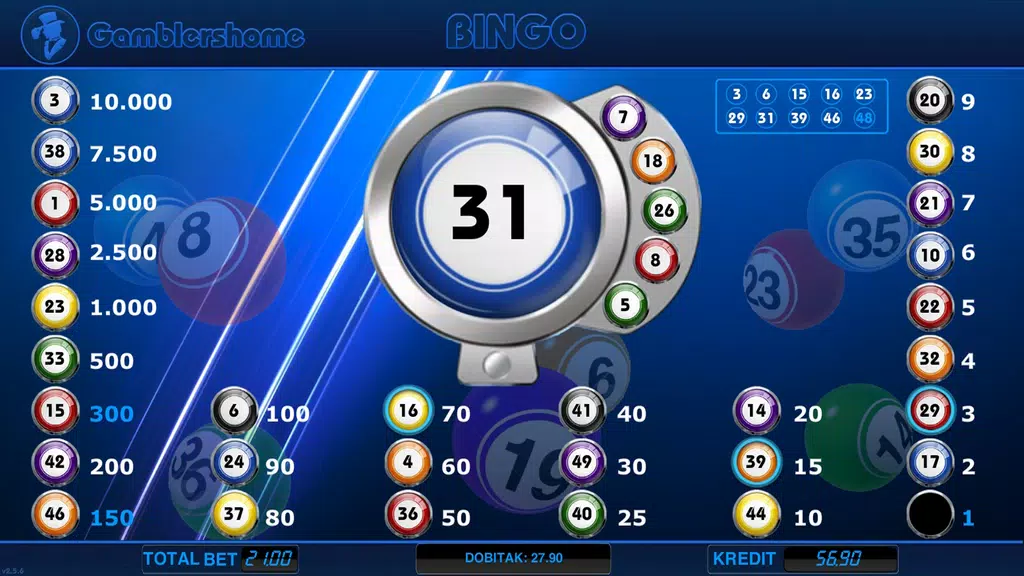 Gamblershome Bingo Screenshot 4 