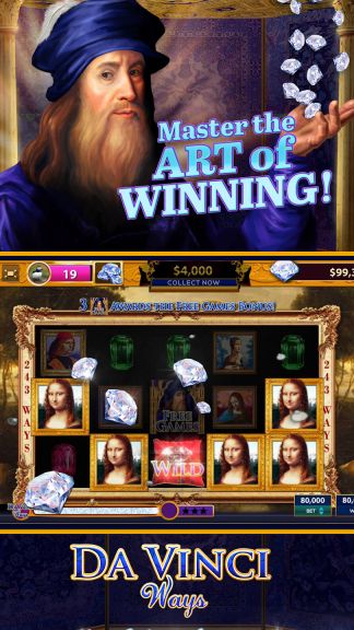 Double Da Vinci Diamonds SLOTS Screenshot 3 