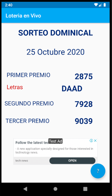 Loteria Nacional de Panama Screenshot 2