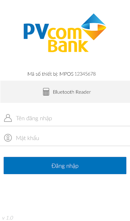 PVcomBank mPos Screenshot 1