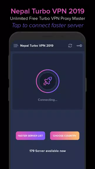 Nepal VPN 2019 - Unlimited Free VPN Proxy Master Screenshot 2 