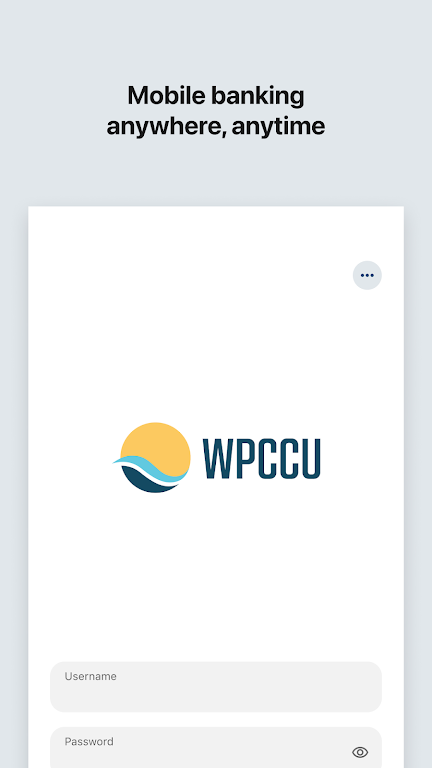 WPCCU Mobile Banking Screenshot 1 