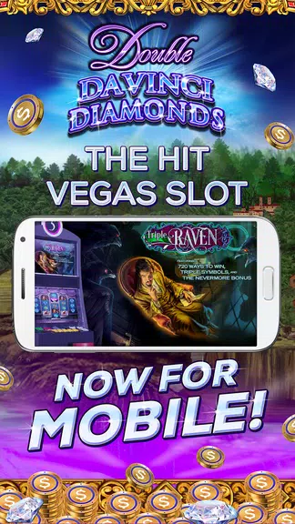 Double Da Vinci Diamonds SLOTS Screenshot 1 