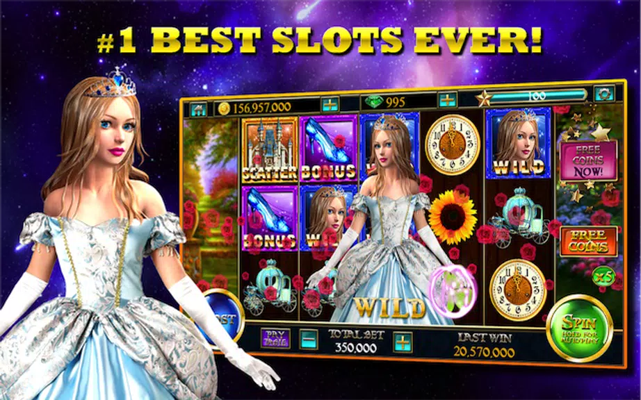 Slots™ Cinderella Slot Machine Screenshot 1 