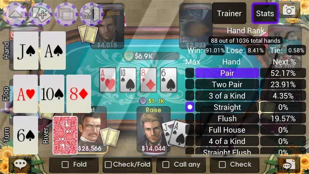 Poker Boss - Hold'em Trainer & Learning App Screenshot 4