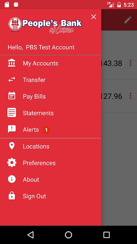 PBS Mobile Banking Screenshot 2 