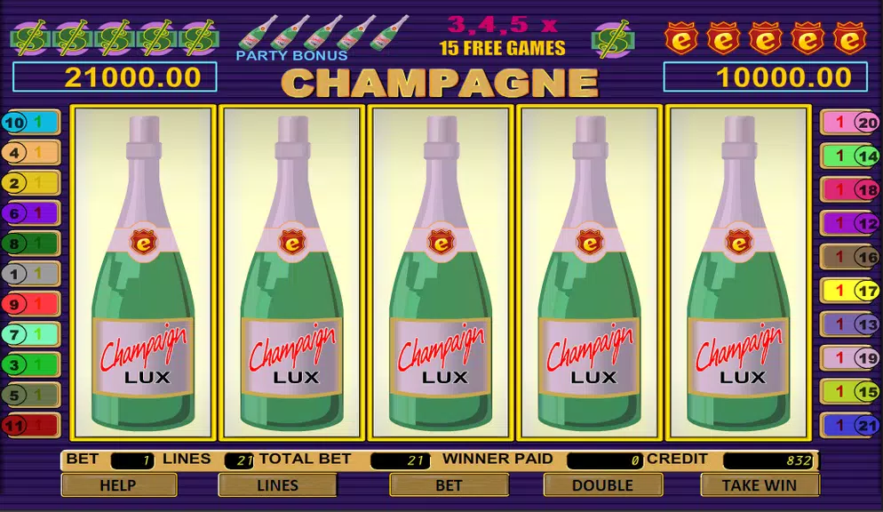 Champagne Slot Screenshot 2 