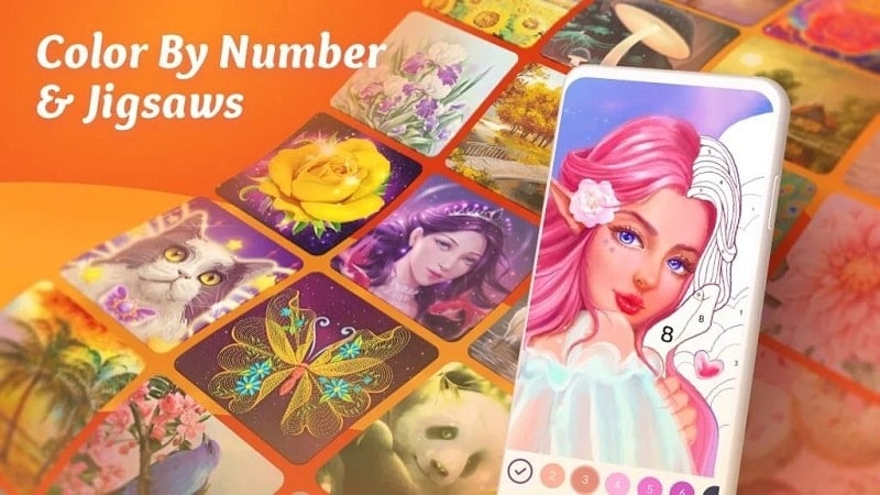 Color by Number Coloring Games Screenshot 1 