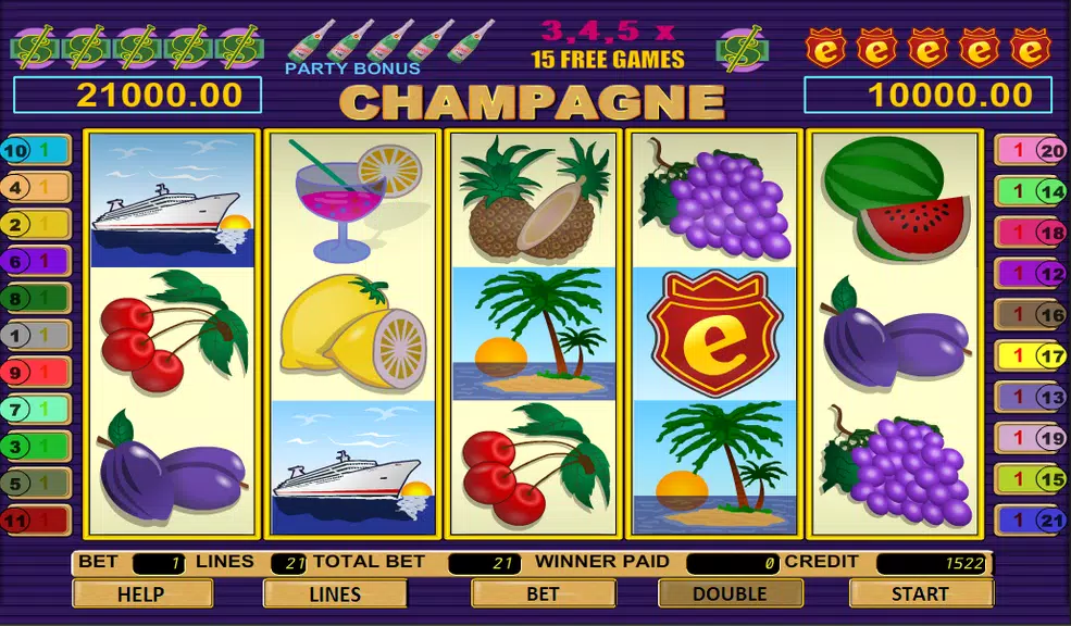 Champagne Slot Screenshot 1 