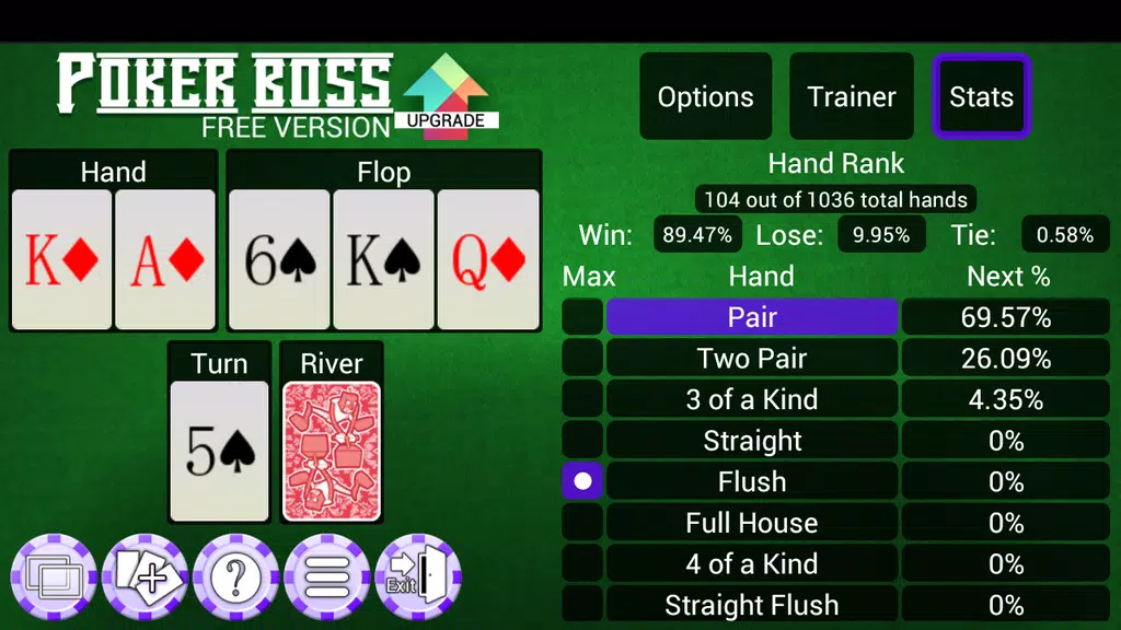 Poker Boss - Hold'em Trainer & Learning App Screenshot 3