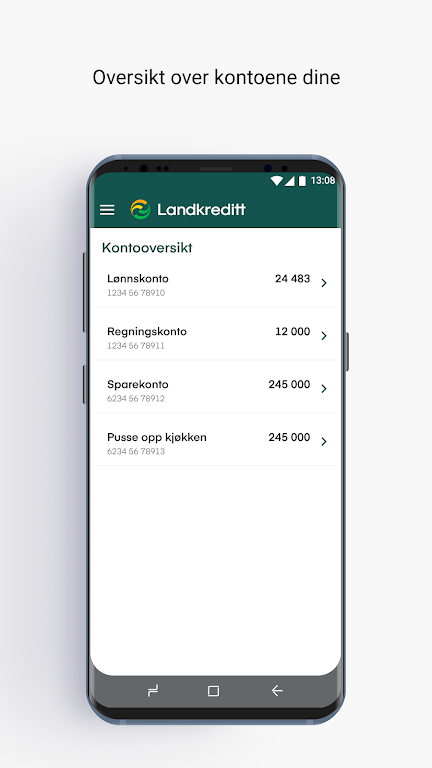 Landkreditt Bank Mobilbank Screenshot 1