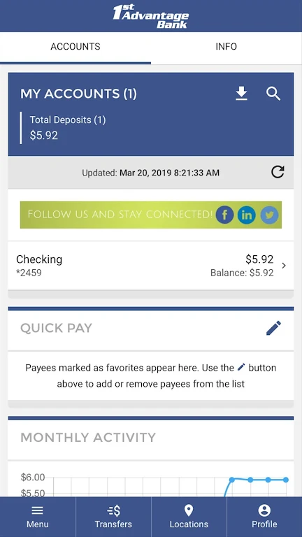 1st Advantage Bank Screenshot 1 
