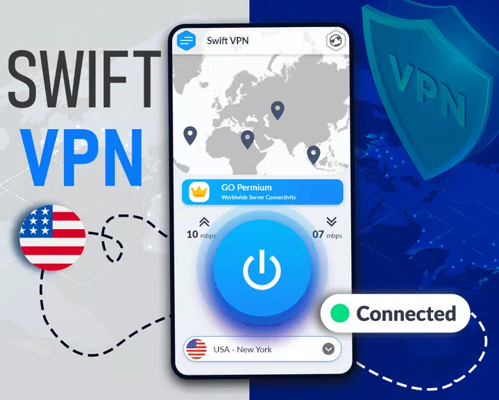 Swift VPN - Fast Proxy Server with Privacy Screenshot 1 