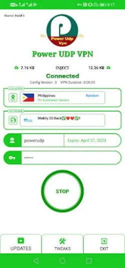POWER UDP VPN Screenshot 2