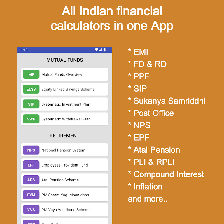 Financial Calculator India Screenshot 1