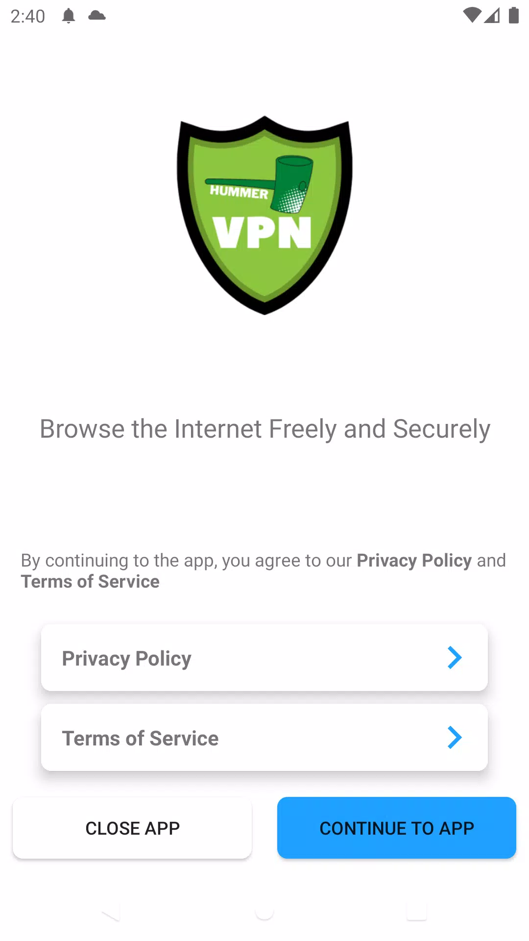 Hummer VPN Screenshot 3