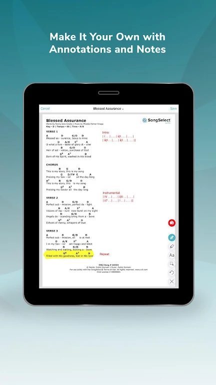 Charts by WorshipTools Screenshot 3