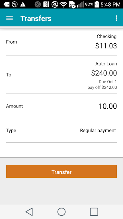 Park Side CU Mobile Banking Screenshot 3 