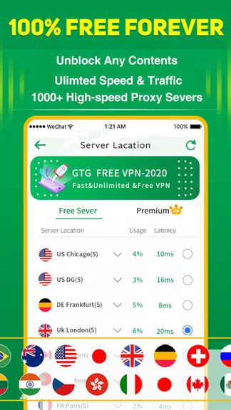 GTG VPN Fast Free Proxy Screenshot 3 