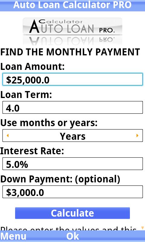 Auto Loan Calculator PRO trial Screenshot 2 