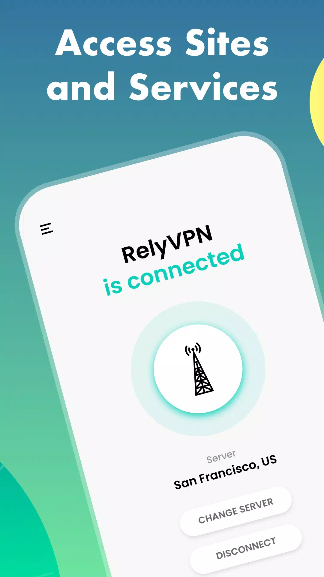 RelyVPN - Unlimited VPN Screenshot 2 