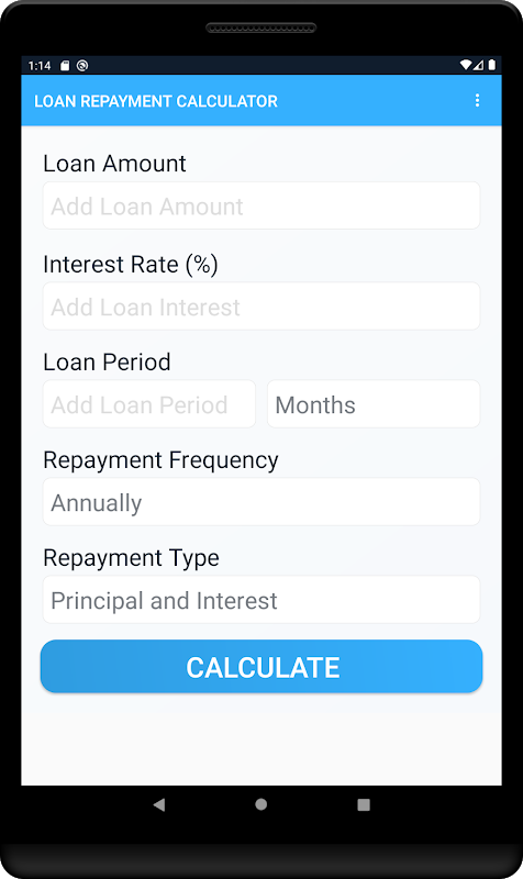 Free Loan Calculator with amortization schedule Screenshot 3 