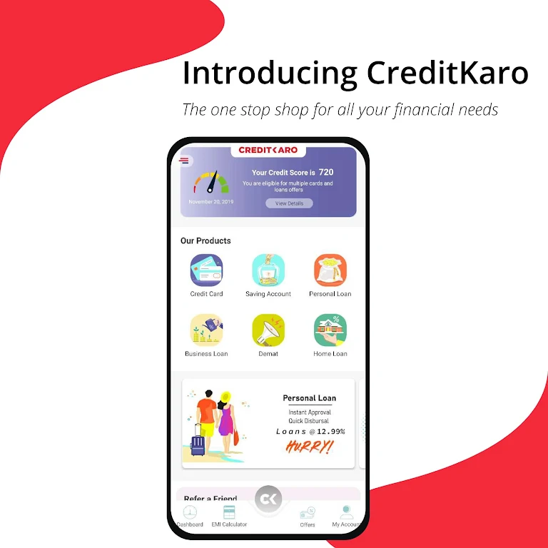 Creditkaro:Check Credit Score Screenshot 1