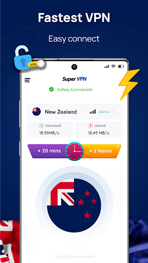 NewZealand Vpn - Get NZ IP Screenshot 1