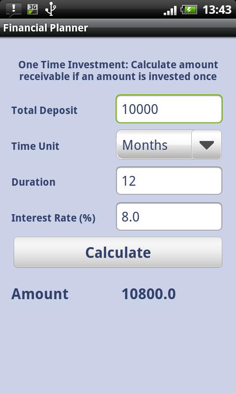 Financial Planner Screenshot 3