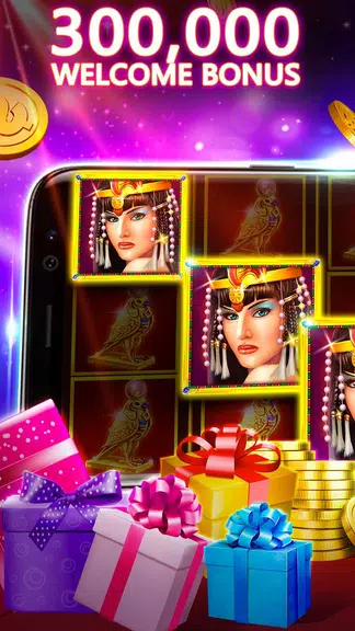 Slots Casino-Queen of the Nile Screenshot 1 