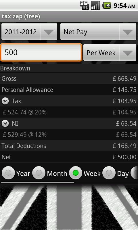 tax zap free-UK tax calculator Screenshot 1 