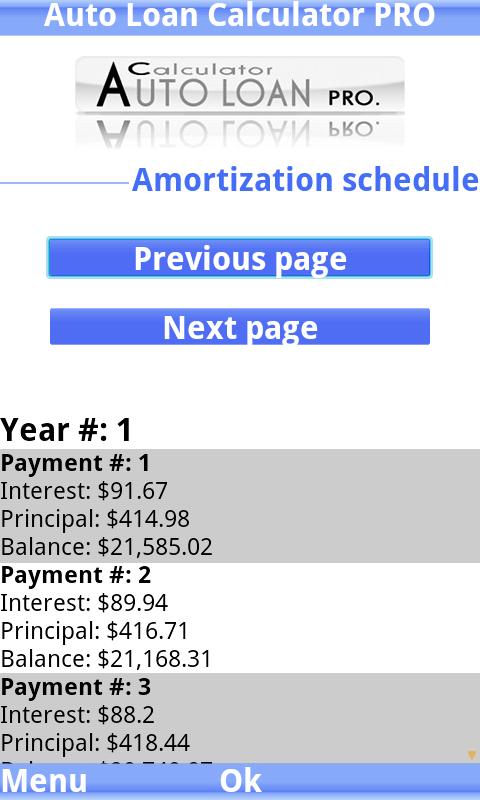 Auto Loan Calculator PRO trial Screenshot 4