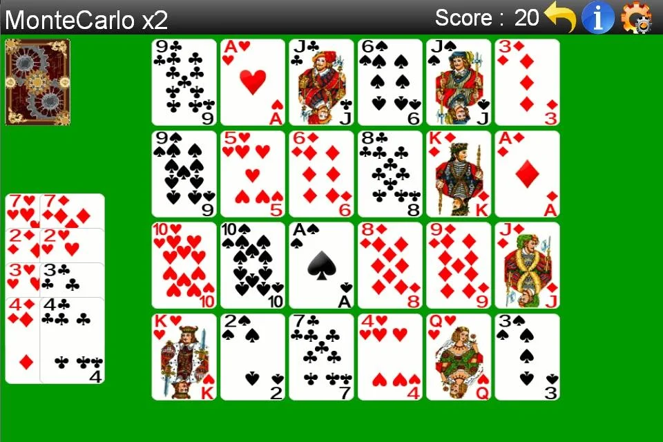 Monte Carlo Solitaire Screenshot 1