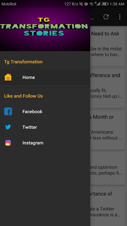 Tg Transformation Stories Screenshot 2 