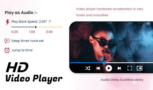 HD Video Player with music Screenshot 1