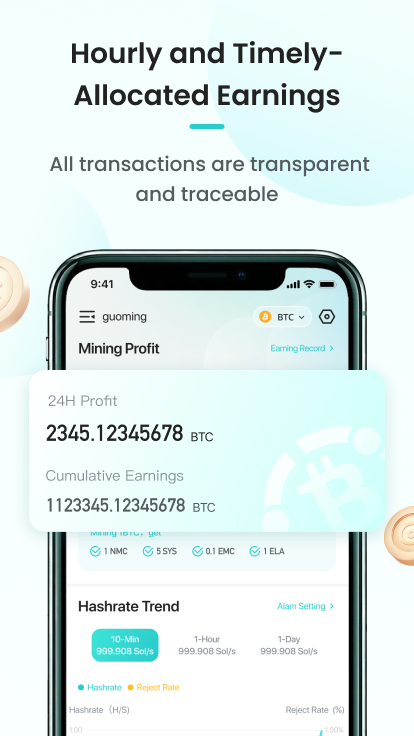 ViaBTC-Crypto Mining Pool Screenshot 2 