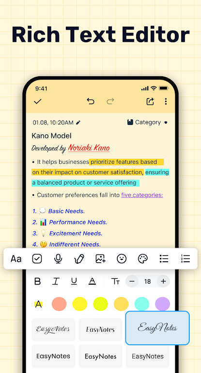 Easy Notes – Notebook, Notepad Mod Screenshot 2 