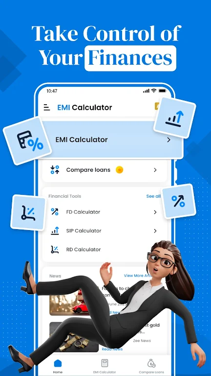 EMI Calculator - Finance Tool Screenshot 1